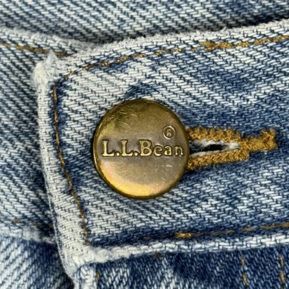 LL‎ Bean Jeans Men's 36x29 Light Blue Double L Relaxed Fit Straight Leg
